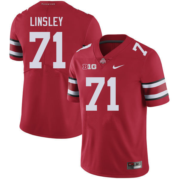 #71 Corey Linsley Ohio State Buckeyes Jerseys Football Stitched-Red